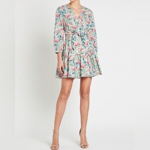 Painted Garden Dress in Cream Combo by La Vie Rebecca Taylor XS